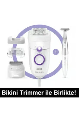 Braun Silk Epil 5 5825 3 in 1 Işıklı Epilatör + Bikini Trimmer