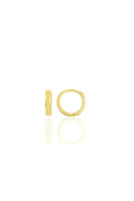 Söğütlü Silver Gümüş Altın Yaldızlı 9 Mm Halka Küpe Tragus Piercing Helix Kıkırdak Küpesi Sgtl11753gold