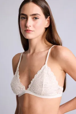 DeFacto Dantelli Simli Kapsız Pedsiz Balensiz Triangle Bra	