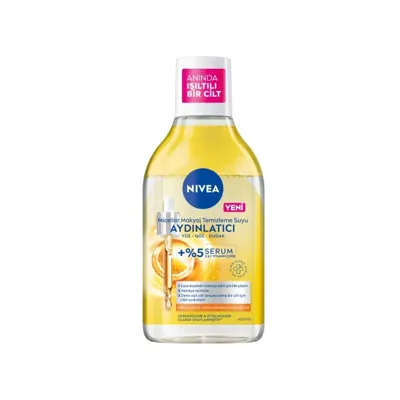 NIVEA Nivea Micellar Makyaj Temizleme Suyu Serum İçerikli Aydınlatıcı 400 ml