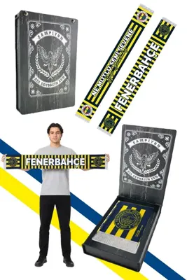 Fenerbahçe UNISEX NE MUTLU SENİ SEVENE ŞAL LAZER KUTU HEDİYELİ
