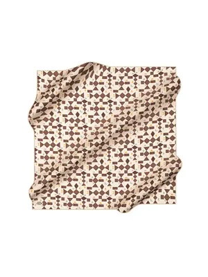 AKER Kemik 90X90 İpek Krep Saten Eşarp
