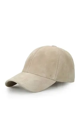 Genel Markalar Unisex Bej Süet Şapka