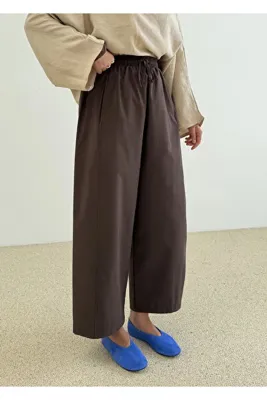 MODA AKSA CHİNO DİKİŞLİ PALON PANTOLON KAHVE