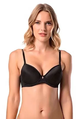 Le Jardin Lingerie Le Jardin 9700 Soft Mikro Cup Dolgusuz Sütyen Siyah