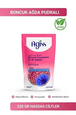 Agiss Pudralı Hassas Ciltler 220 gr Boncuk Ağda