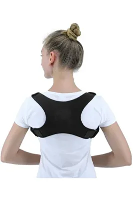 Ankaflex Unisex Siyah Kemeri Kamburluk Önleyici Düzeltici Dik Duruş Korsesi