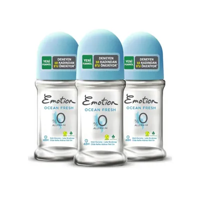 Emotion Ocean Fresh Kadın Roll-On Deodorant 3 x 50 ML
