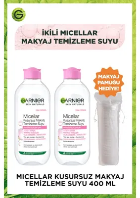 Garnier Micellar Kusursuz Makyaj Temizleme Suyu 400 Ml 2'Li