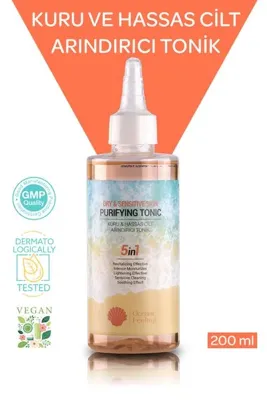 Oceanic Feeling Kuru Ve Hassas Cilt Arındırıcı Tonik 200 ml Derinlemesine Temizlik Sebum Dengeleyici Bariyer Onarıcı