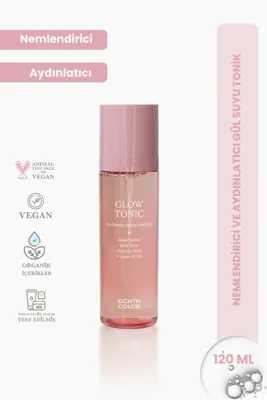EIGHTH COLOR Glow Tonic Nemlendirici ve Arındırıcı Gül Suyu Tonik