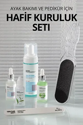 Momo Professional Ayak Bakımı ve Pedikür İçin Hafif Kuruluk Seti