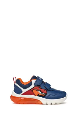 Derimod Geox Erkek Çocuk Lacivert Ciberdron Bantlı Desenli Işık Detaylı Sneaker