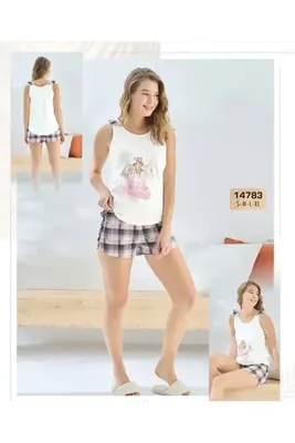 Sevim 14783 BASKILI ŞORT TAKIM