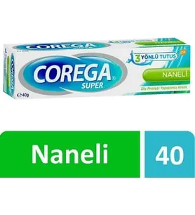 Corega Diş Protez Yapıştırıcı Krem 40 Gr Naneli