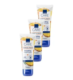 Avon Care Tropical Fruits Ananas, Mango ve Papaya Özlü El Kremi 75 Ml. Üçlü Set