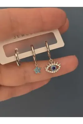 Aura jewerly store 3 lü vıp küpe