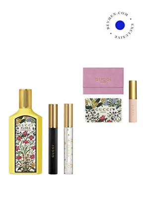 Gucci Flora 100 ml Parfüm Mascara Gloss Ayna Seti