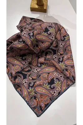 Silk Home • Twill Dokuma Saf İpek Eşarp