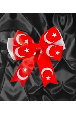 Elvinege Aksesuar 23 Nisan Tokası - Ayyıldız Kurdele Toka