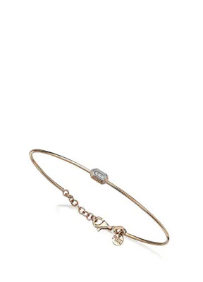 Reis Kuyumculuk Hexa Side Bangle 14 Ayar Altın Kadın Pırlanta Bileklik