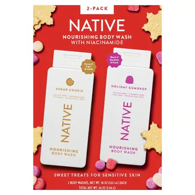 Native Nourishing Body Wash, Holiday Variety Pack, 532ml, 2 pk.