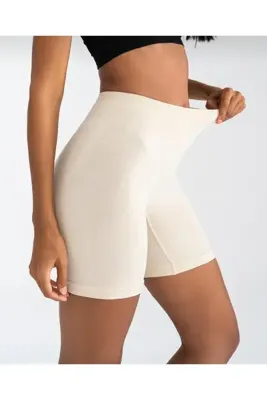 Meralles Dikişsiz Iz Yapmayan Ince Şort Etek Ve Elbise Altı Toparlayıcı Yüksek Bel Esnek Kumaş Boxer