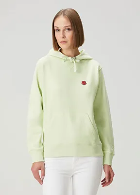 Kenzo Boke Flower Açık Yeşil Kapüşonlu Sweatshirt