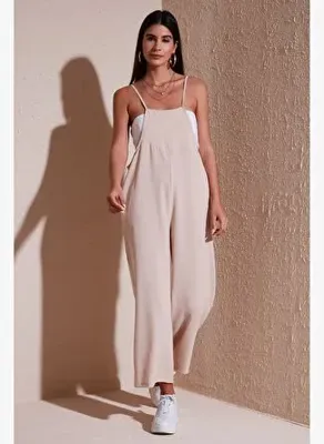 Lela Relaxed Fit Ayarlanabilir İp Askılı Bahçıvan Tulum Kadın TULUM 66970192S4