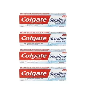 COLGATE Sensitive Diş Macunu 4 x 75 ml+ Hediye Dynamic Diş Fırçası Orta