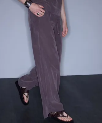 İpekyol Belden bağlamalı wide leg pantolon