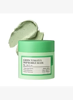 Fully Green Tomato Deep Bubble Mask