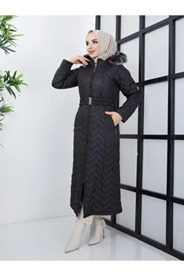 lurex moda Zig Zag Desen Kapitone Mont