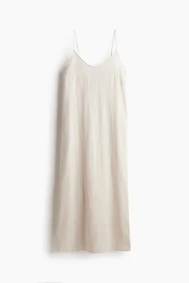 H&M Askılı Keten Elbise