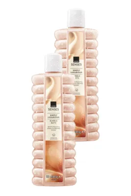 Avon Simply Luxurious Beyaz Şeftali ve Vanilya Orkide Kokulu Banyo Köpüğü 500 Ml. İkili Set