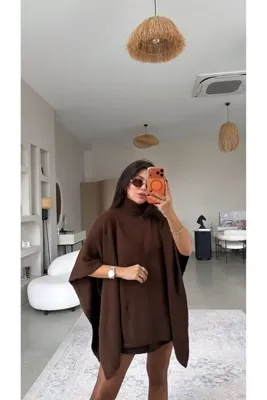 Buket Teke Kahverengi Balıkçı Panço