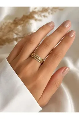 XUPING JEWELRY 14K Kuyumcu Model Tasarım Xupıng Çelik Yüzük