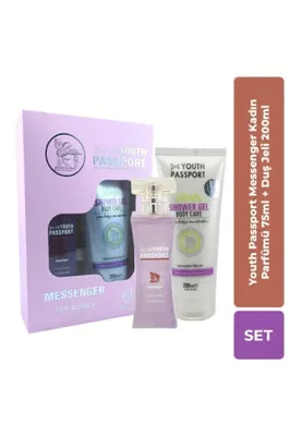 YOUTH PASSPORT Messenger Kadın Parfümü 75ml + Duş Jeli 200ml Set