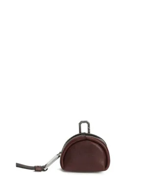 AllSaints Rosalie Bordo Deri Airpods Kılıfı