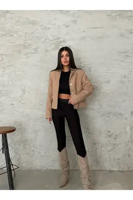 Genel Markalar Nexeva Hayal Fashion Kaşe Kısa Ceket