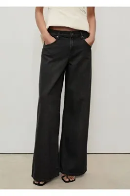 MANGO Woman Düşük belli Wideleg jean