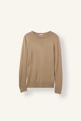 Defacto Regular Fit Bisiklet Yaka Fitilli Basic Kazak