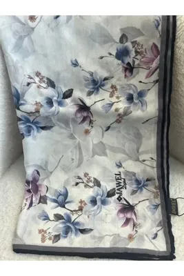 Jawel çiçek desen eşarp