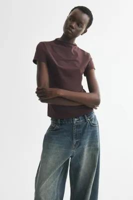 H&M Dik Yakalı Ponte di Roma Üst