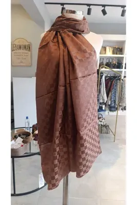 ARMİNE ELEGANCE İPEK PAMUK DAMA ŞAL