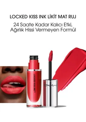 MAC Locked Kiss Ink 24HR Likit Mat Ruj - Ruby True - 4ml - 773602646142