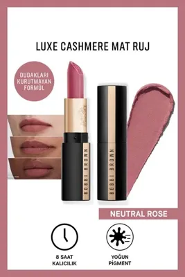 BOBBI BROWN Luxe Cashmere Mat Ruj - Neutral Rose