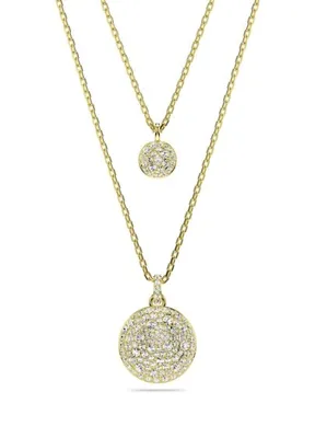 Swarovski Meteora Pend S Layer Cry Gos Altın Rengi Kadın Kolye 5683442 