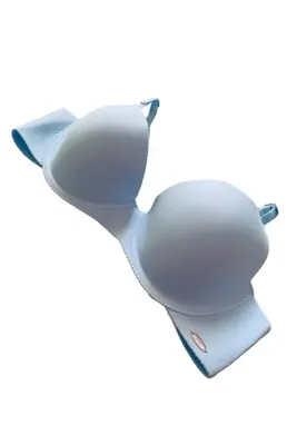 F.K 381 BALENLİ (TELLİ) DESTEKSİZ LAZER KESİM SÜTYEN MAVİ