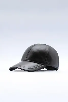 Goldmine Unisex Orijinal Deri Cap Şapka Siyah